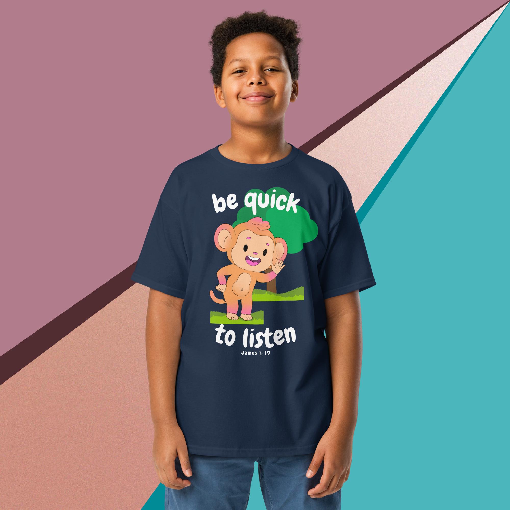 Be quick to listen - Youth classic tee - Image 5