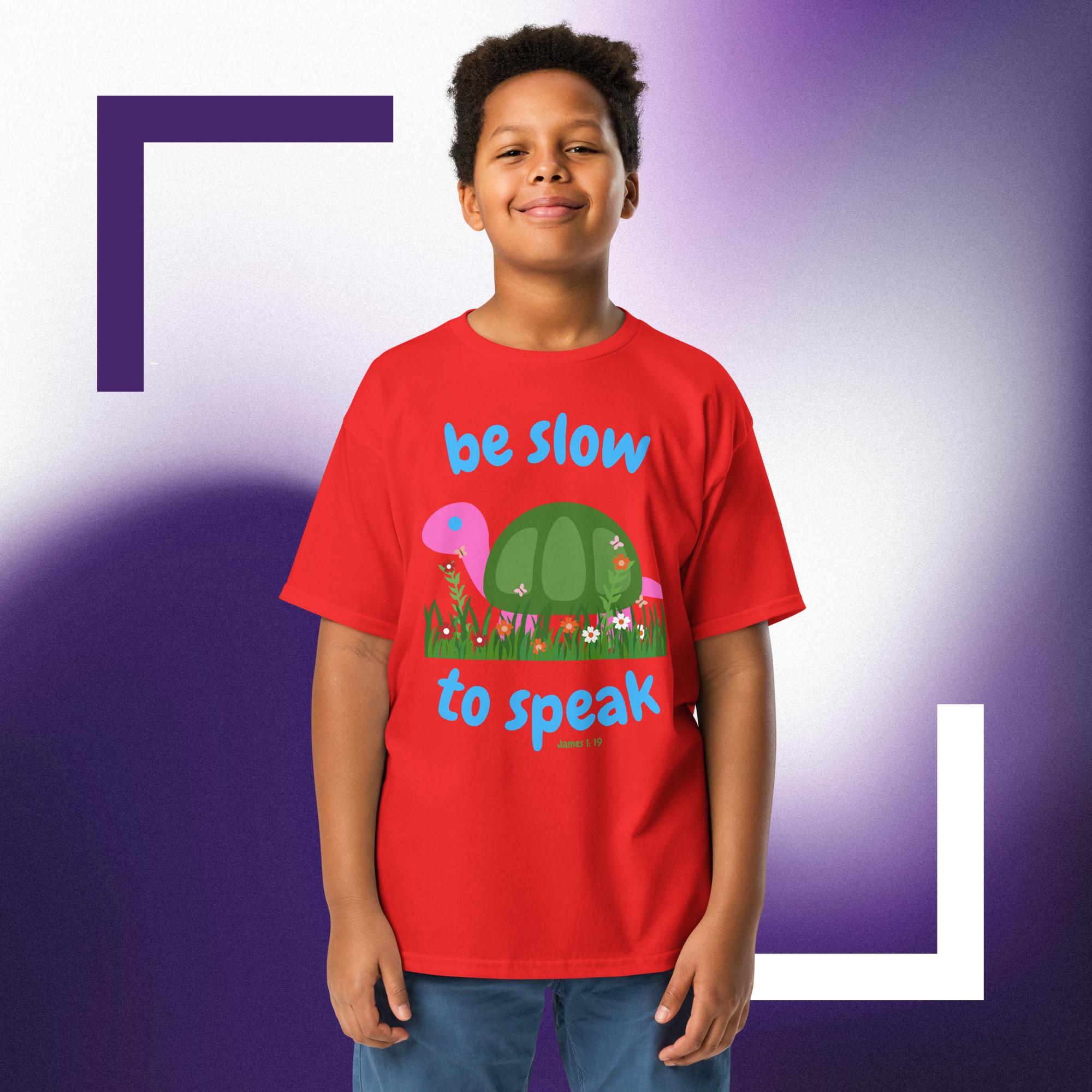 Be slow to speak - Youth classic tee - Image 6