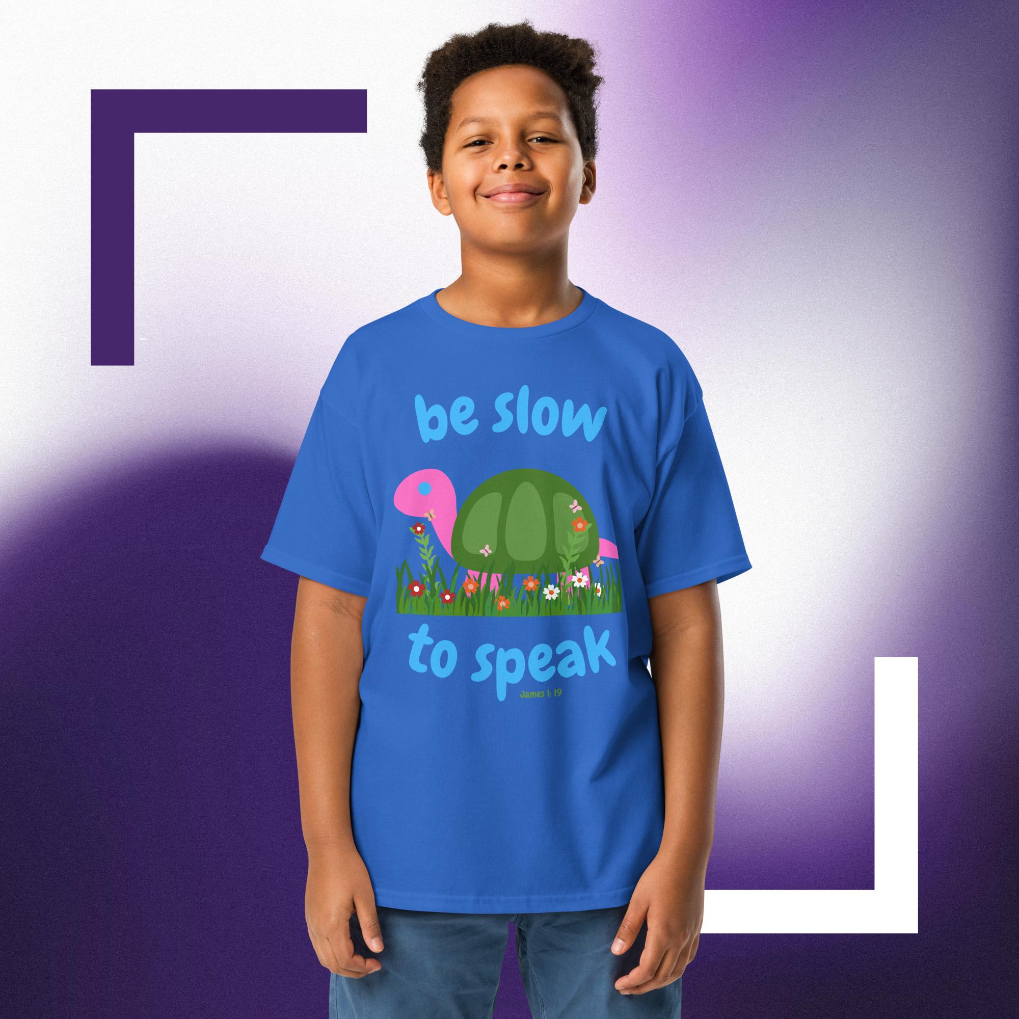 Be slow to speak - Youth classic tee - Image 7