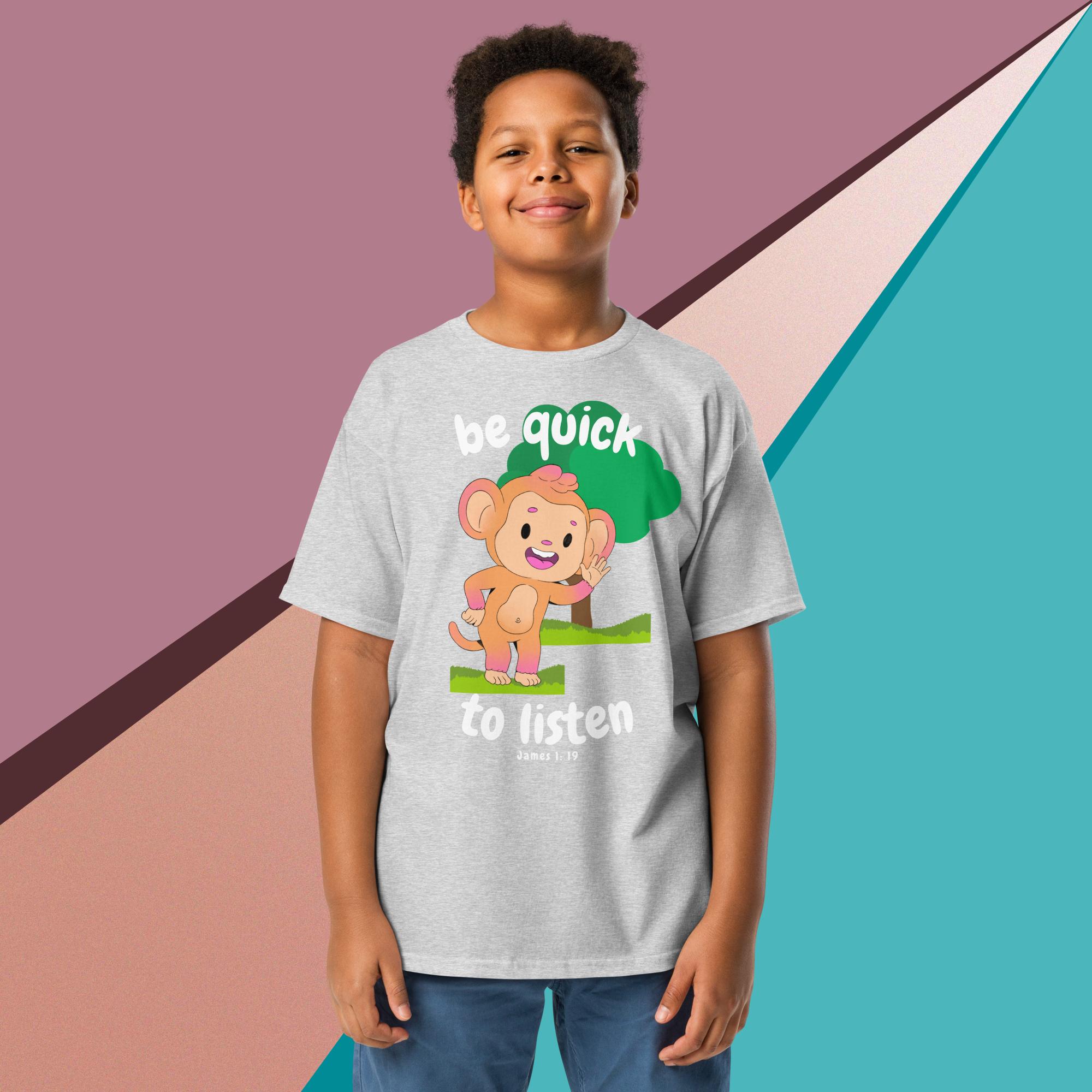 Be quick to listen - Youth classic tee - Image 8