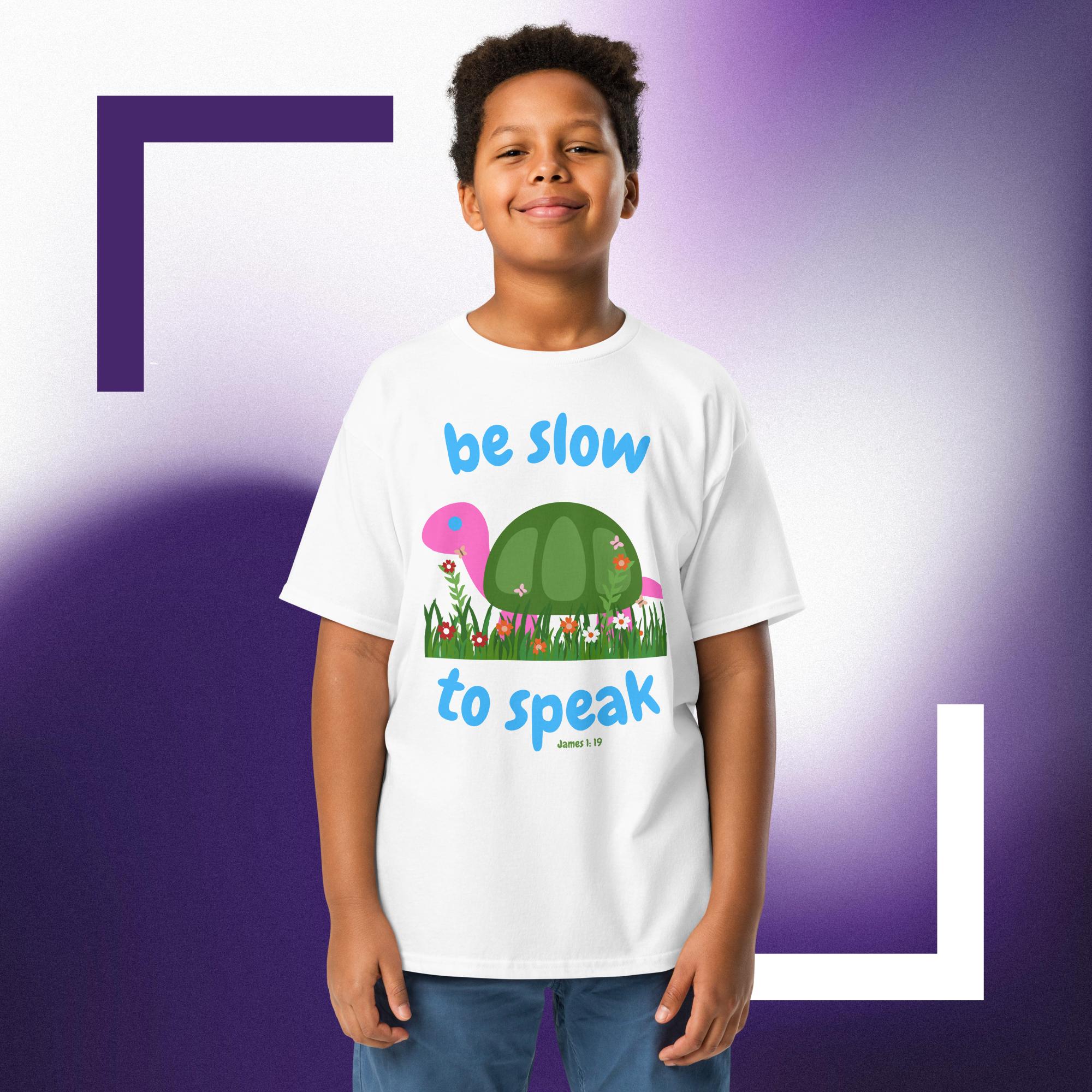 Be slow to speak - Youth classic tee - Image 9